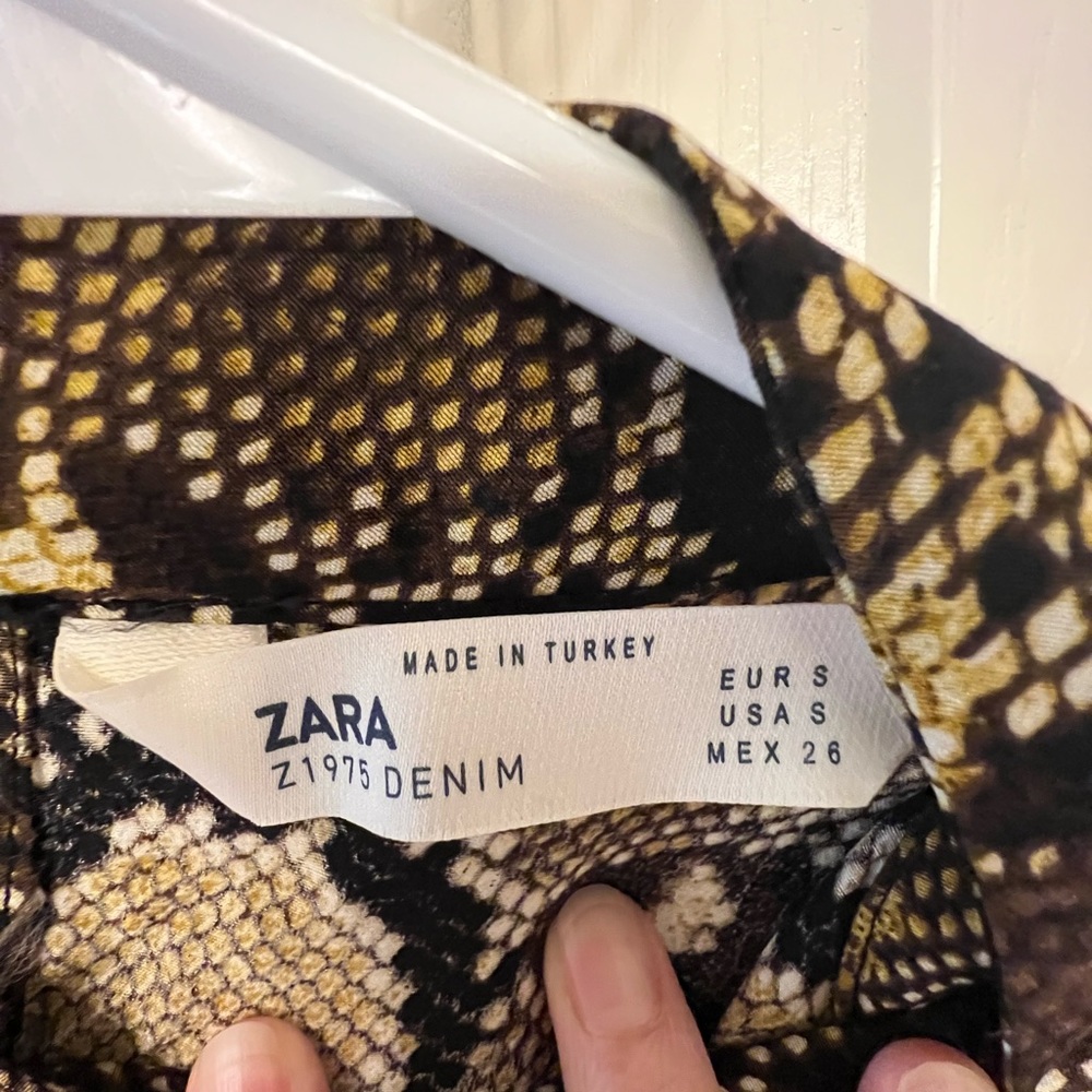 Zara Size Small Python Print Dress - image 6